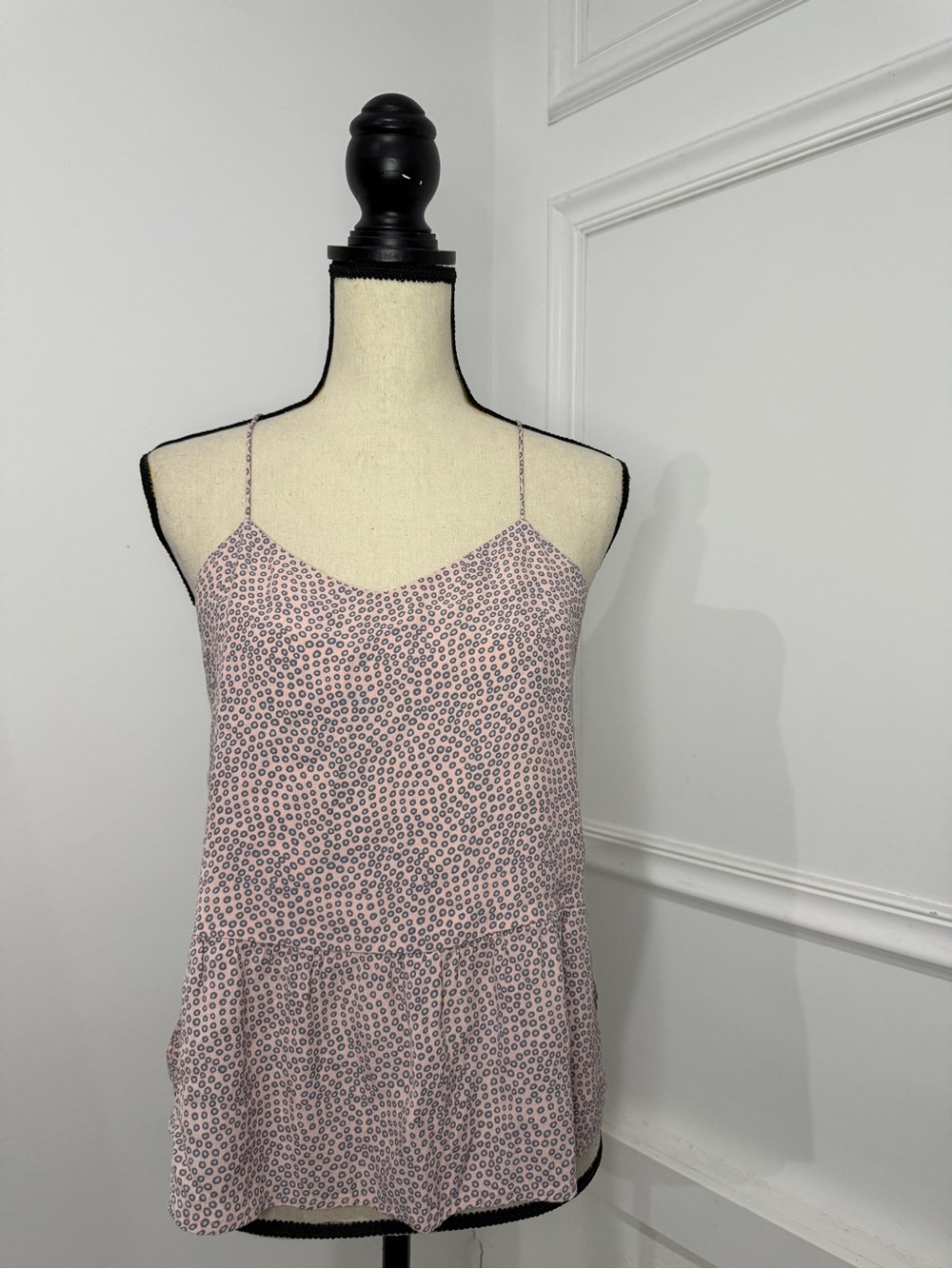 LOFT Dusty Pink Printed Spaghetti-Strap Camisole